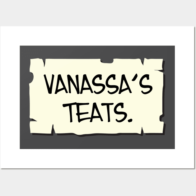 Vanassa's Teats Wall Art by RaygunTeaParty